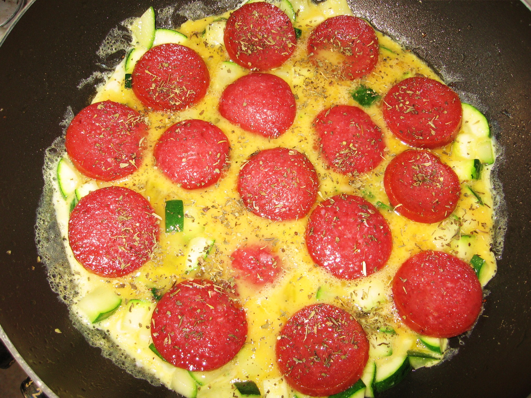 Italiaanse Keuken Frittata Di Zucchine Omelet Met Courgette En | My XXX ...